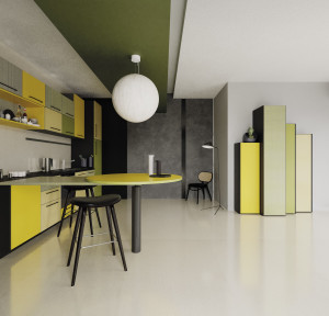 Кухня с закусочным столом