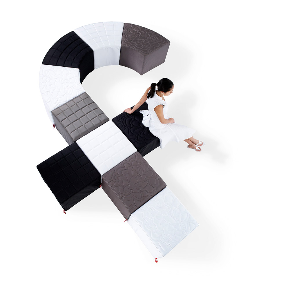 Пуфик Avenue серо-голубой Fatboy 9000731 - Вид №2