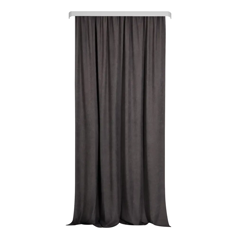 Штора на ленте Маро 150×270 см серый сатин 89429986 Santreyd STLM-1582201 - Вид №1