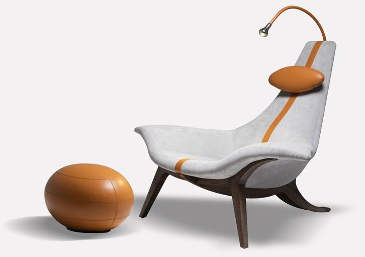 MORADA Мягкая подставка для ног из нубука  Egg otm  - Вид №2