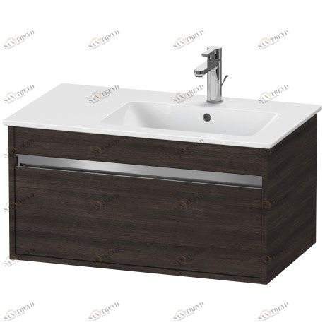 KT641905353 Ketho Тумбочка подвесная Каштан темный, декор Duravit