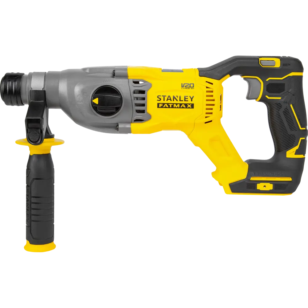 Перфоратор аккумуляторный бесщеточный SDS-plus Stanley Fatmax SFMCH900B-XJ, 18 В Li-Ion, 2 Дж, без АКБ и ЗУ STLM-2192253 - Вид №1