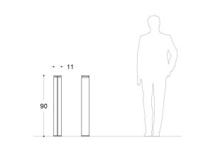 Оцинкованный стальной столб боллард