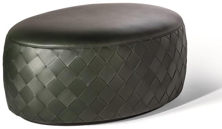 Poltrona Frau Овальный кожаный пуф La collezione - mobili e complementi sun-id-1393039 - Вид №1