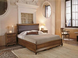 Arvestyle Двуспальная кровать из массива дерева с мягким изголовьем Fenice Fn-0430