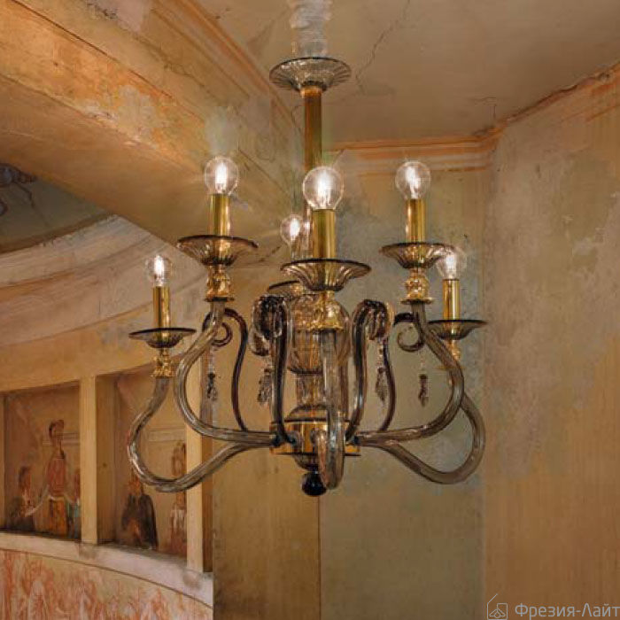 Sylcom 1698/3+3 ARG FU Impero люстра подвесная 106795