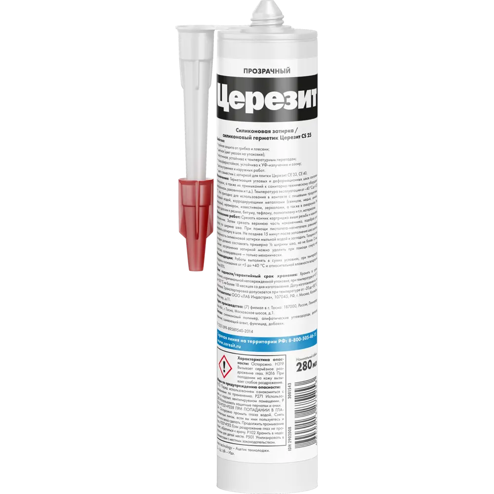 Силиконовый герметик ЦЕРЕЗИТ CS 25 для влажных помещений 87420977 STLM-0073829 - Вид №2