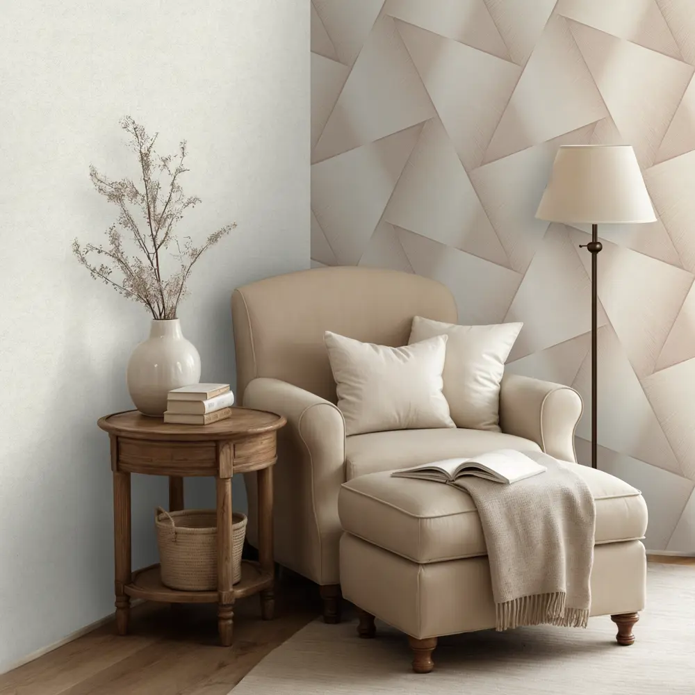 Обои флизелиновые Euro Decor Halo бежевые 1.06 м ED7342-02 STLM-2079405 - Вид №5