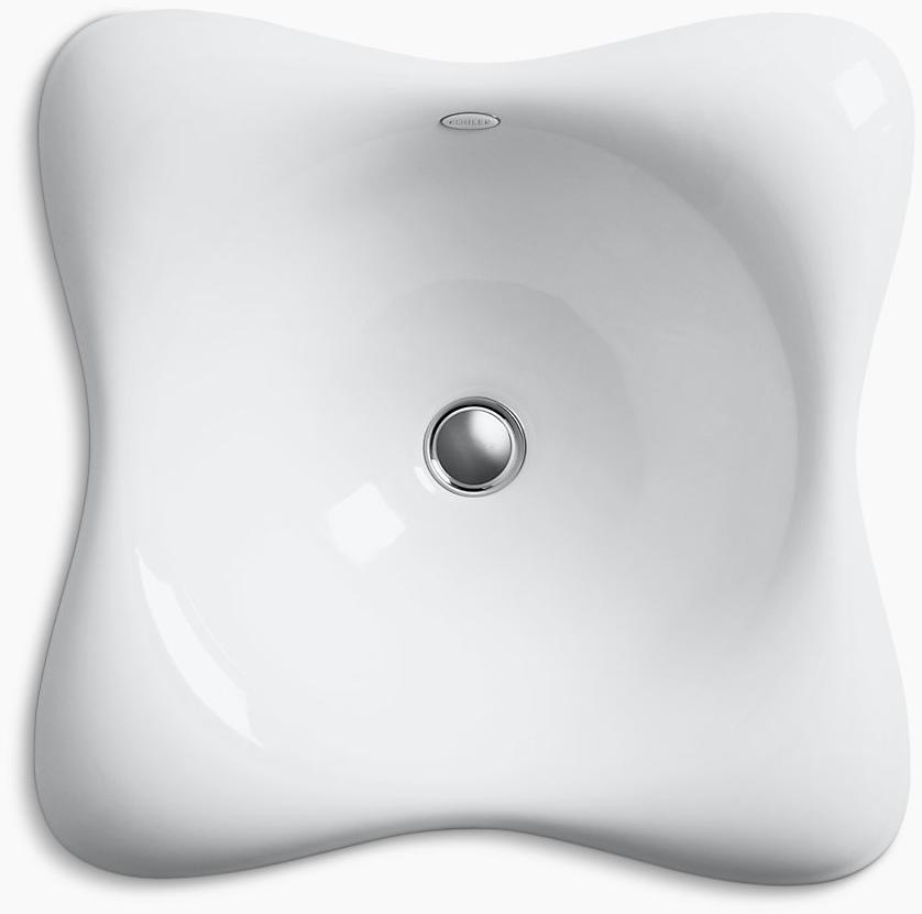 KOHLER Емкость для Dolce Vita, встраиваемая или настенная раковина для ванной комнаты с нижней стороной Iron Black K-2815-P5-FF  - Вид №2