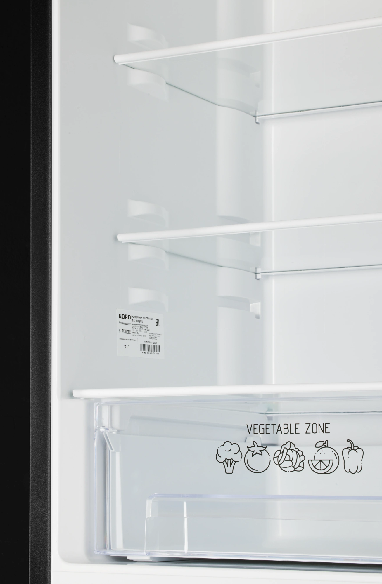 9291893 Холодильник с морозильником   NORD NRB 131 B черный STDN-0046756 - Вид №2