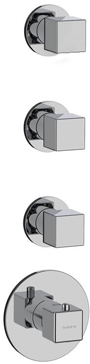 GUGLIELMI Встраиваемый термостатический смеситель для душа на 4 отверстия Gq Fiin00981 - Вид №1