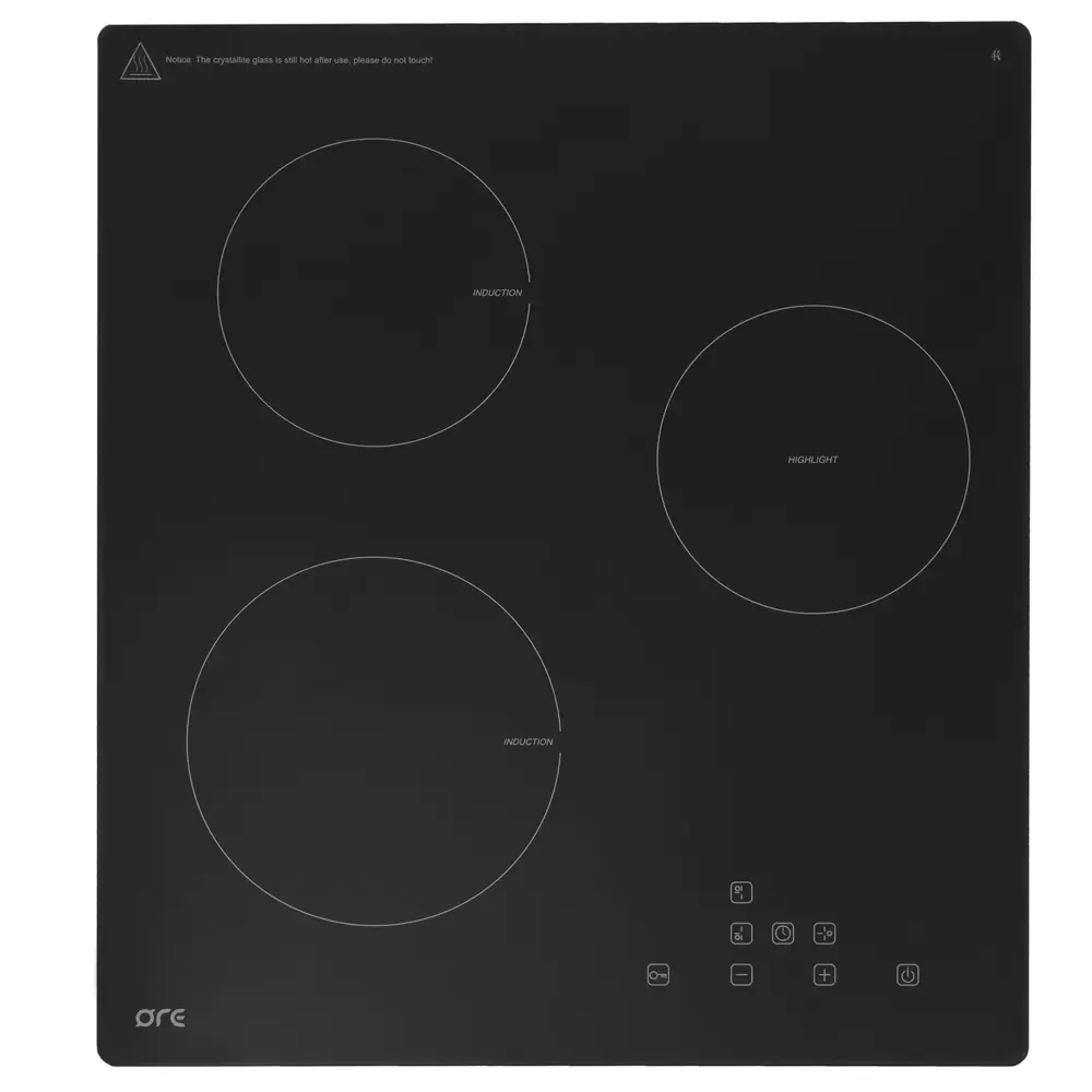 Варочная панель электрическая ORE IA45 3 конфорки, цвет чёрный STLM-2125302