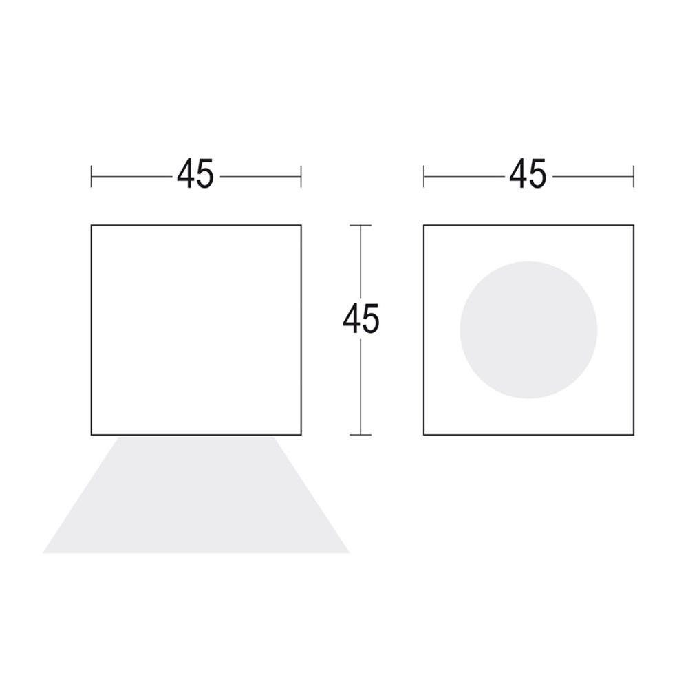 MaxiPunto SQ Ghidini Punto C SQ .05 Темно-Cерый (Матовый)  - Вид №1