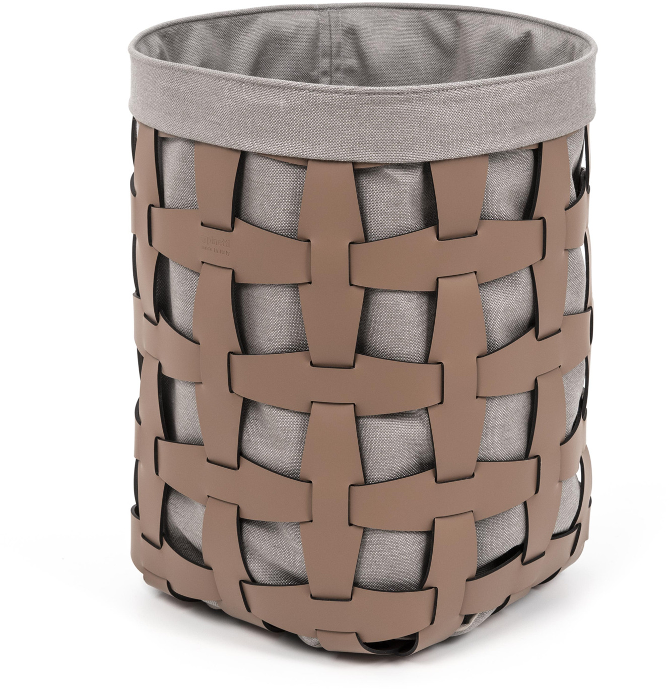 Крючок-корзина - 35X35H43,5 см / регенерированная кожа_темно-серый