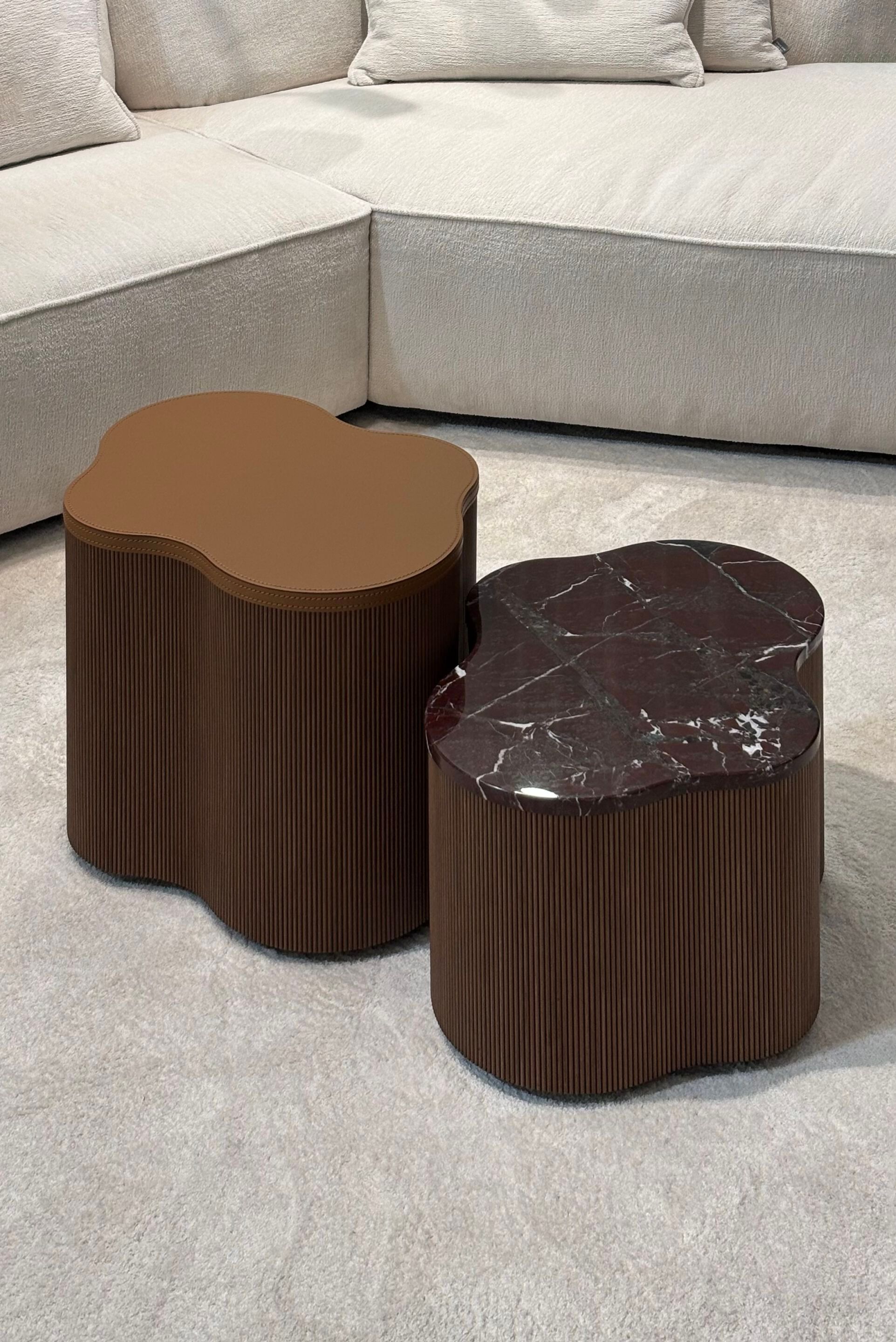 Низкий журнальный столик с кожаным или мраморным верхом Vibieffe Quite luxury ARCH-00147905 - Вид №8