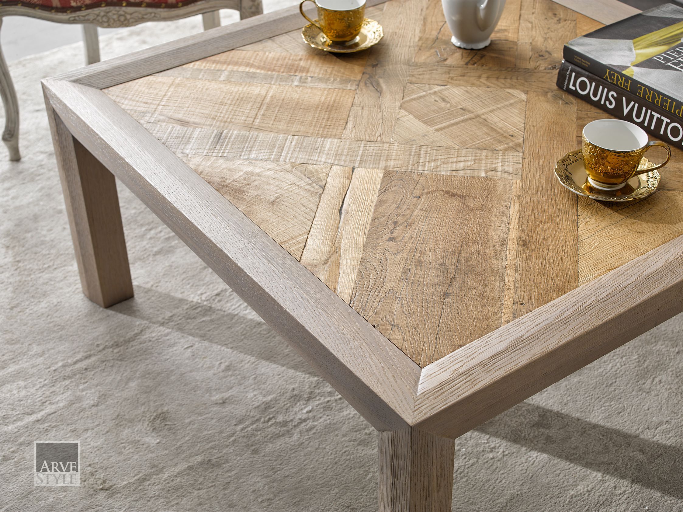 Квадратный стол из ели Arvestyle Giulio ARCH-00000207 - Вид №1