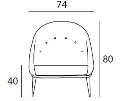 KOKET Кресло из ткани Nessa sun-id-1376516 - Вид №2