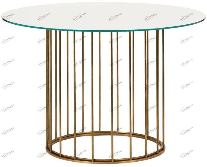 Il Bronzetto Круглый латунный стол Cage Cag06