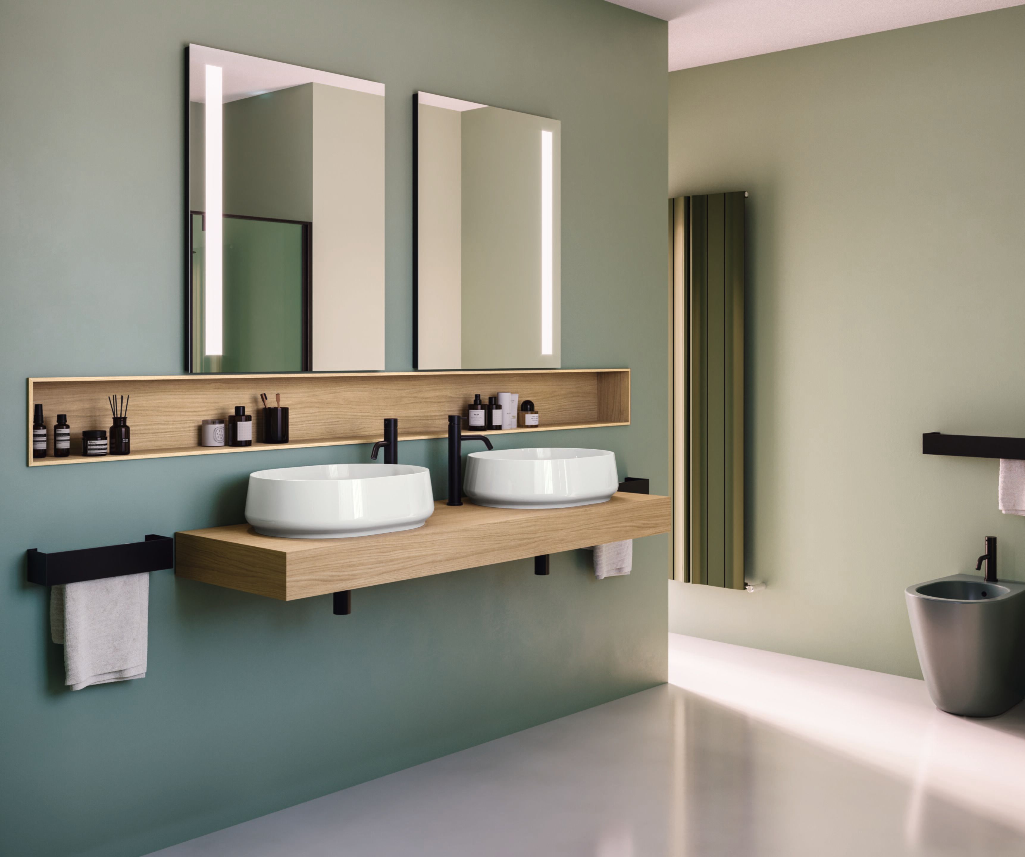 Деревянная столешница для умывальника COLAVENE чаши ARCH-00152055 - Вид №1