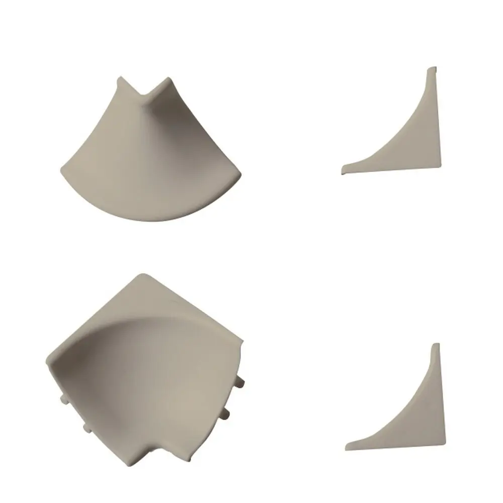 Комплект монтажных элементов для ПВХ-плинтуса серый топо 89428446 Santreyd STLM-1581498