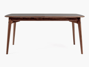 Прямоугольный выдвижной стол из грецкого ореха с ламинированной столешницей