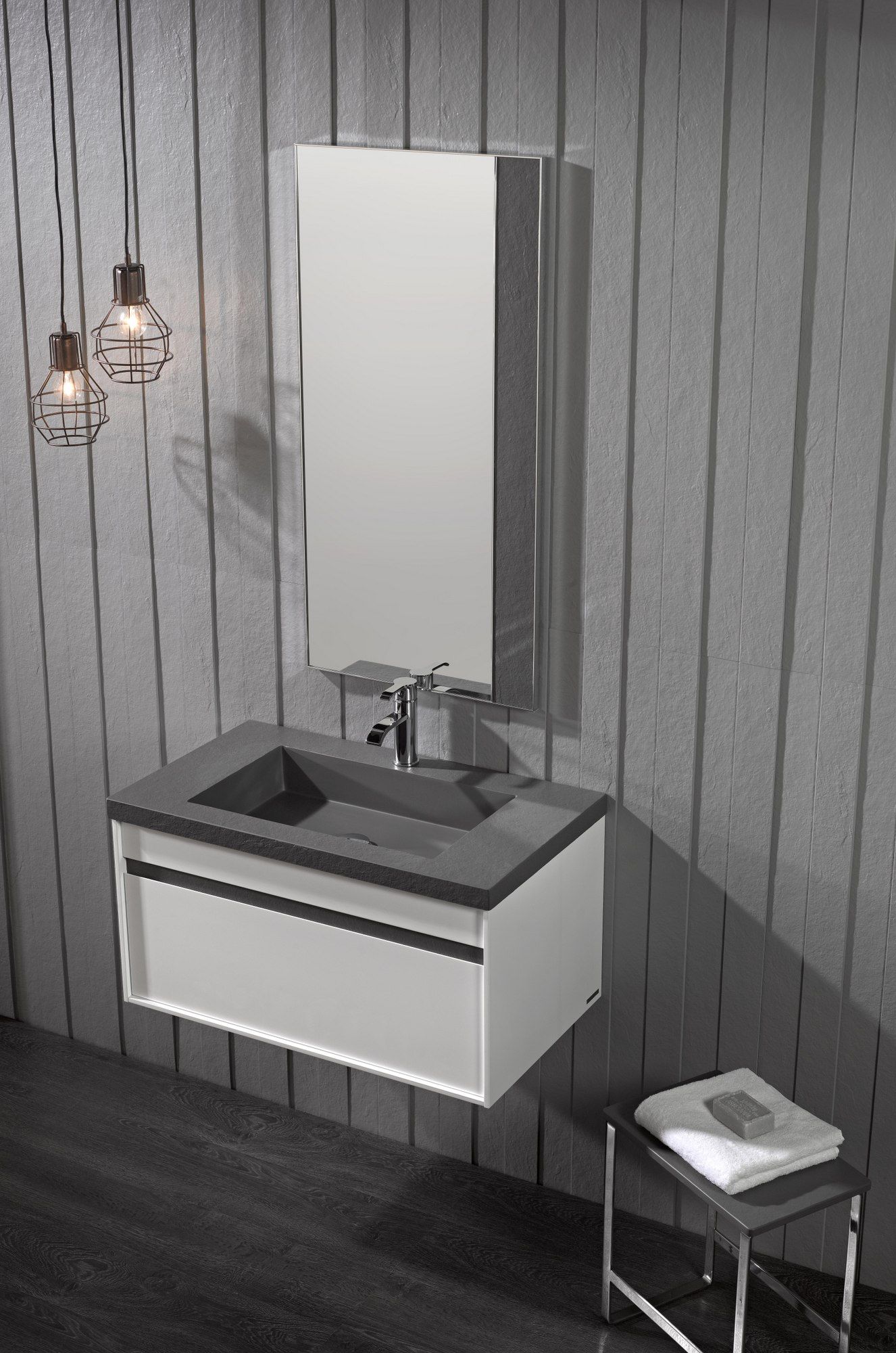 Прямоугольное зеркало в Akron© с рамкой Acquabella Выставка ARCH-00149315 - Вид №2