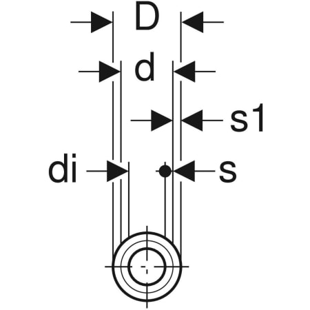 39117 Труба системы Geberit Mapress из нержавеющей стали CrNiMo, с полимерным покрытием (газ) Geberit  - Вид №3