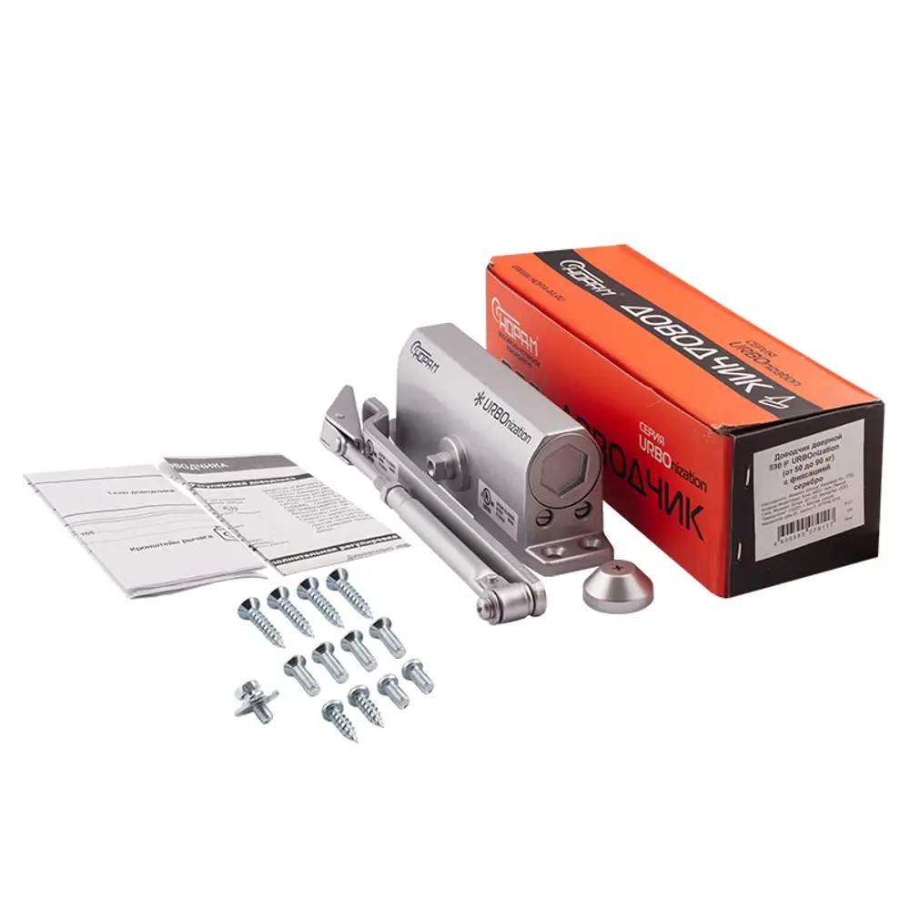 Доводчик дверной 530 F URBOnization, 50-90 кг цвет серебро НОРА-М STLM-2051720 - Вид №1