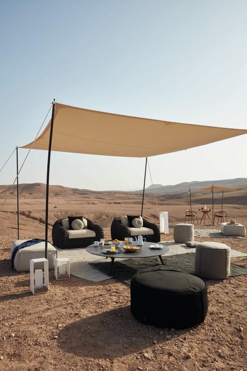 MNST988 Журнальные столики teak nero ⌀148см Manutti Torsa - Вид №7