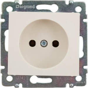 Розетка без заземления Legrand Valena IP51, цвет слоновая кость 10283956 STLM-2143357