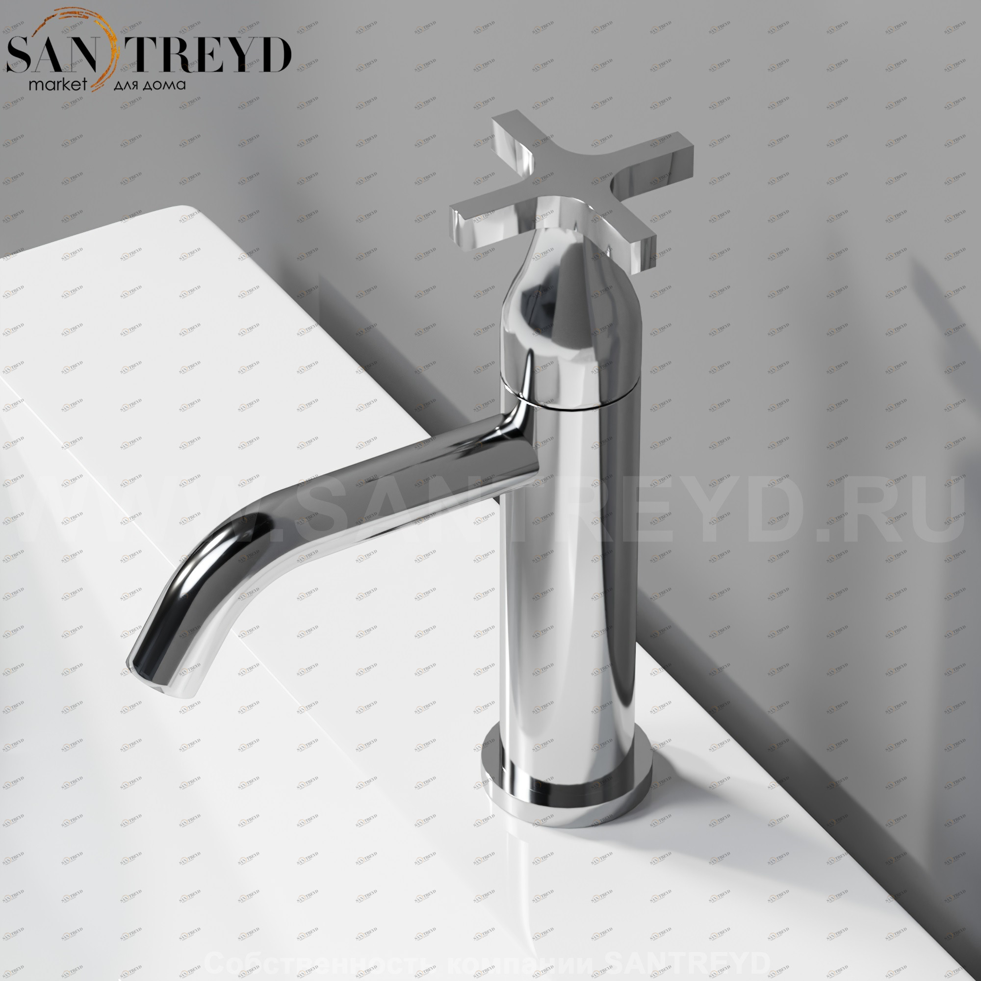 Смеситель AMEM311S MEMORY для раковины хромированный Agape