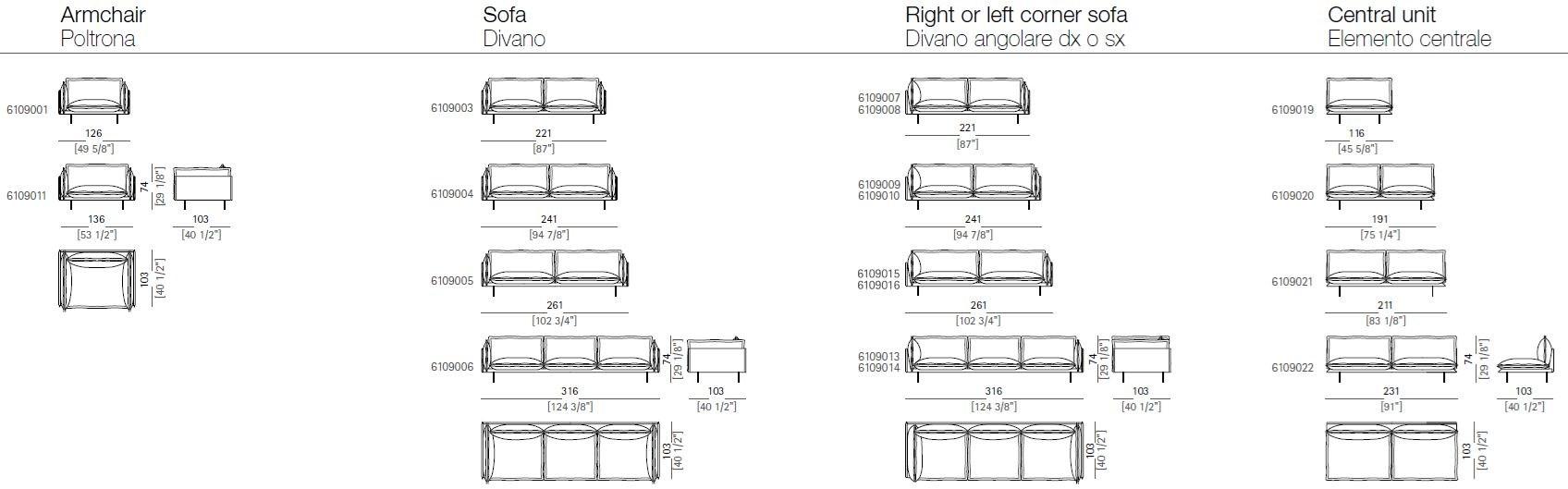 Arketipo 2-х местный кожаный диван Auto-reverse sun-id-1383753 - Вид №4