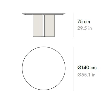 Круглый керамический обеденный стол Punt Стокгольм ARCH-00120952 - Вид №8