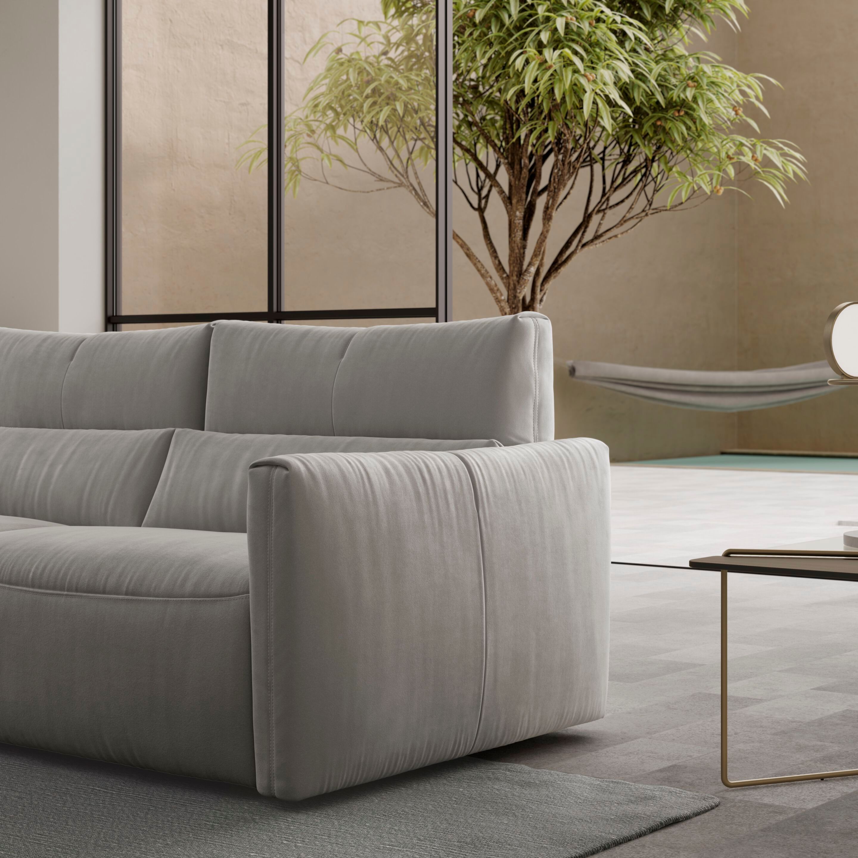 2-местный кожаный диван с откидной спинкой Natuzzi Italia GALAXY ARCH-00044933 - Вид №4