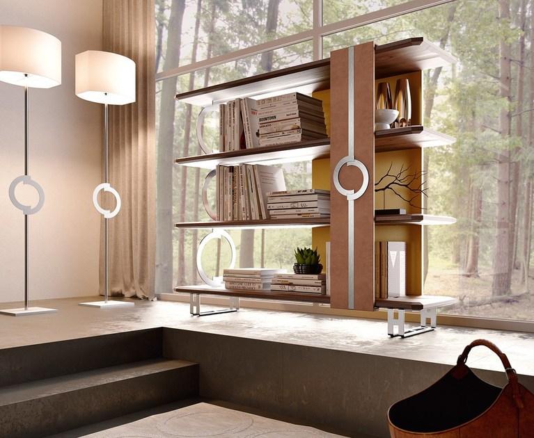 Caroti Открытый деревянный книжный шкаф Concept Art.174 - lift - Вид №1