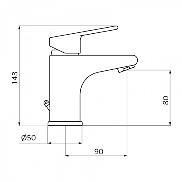 10511110 BASIC XL Умывальник смеситель Хром GRB MIXERS  - Вид №1