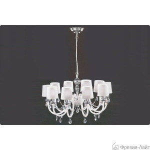 Italamp 445/10 Cri. Bianco/SW Strass/C люстра подвесная