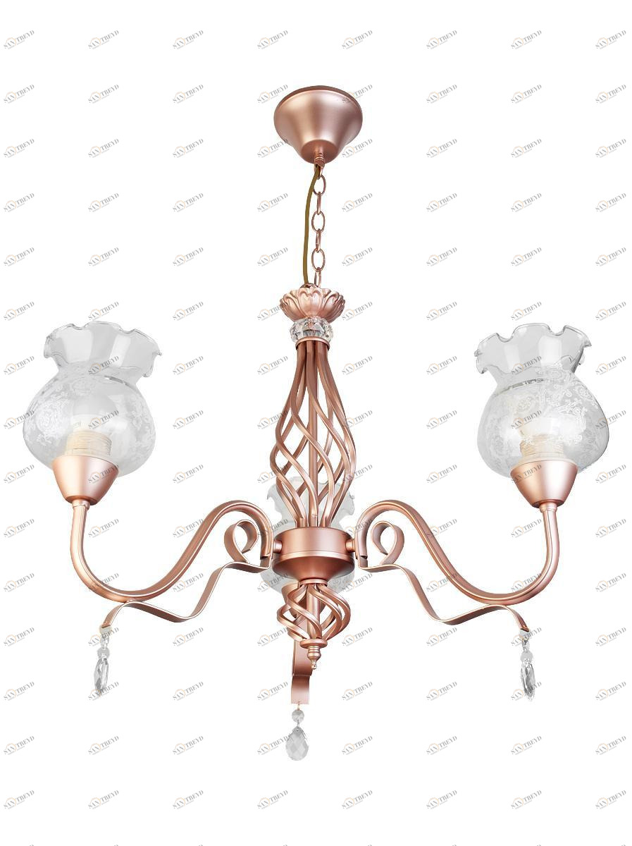 Подвесная люстра Toplight Kelli TL5680D-03PG TOPLIGHT KELLI 186068 Белый 