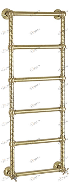 Полотенцесушитель MIGLIORE Edera ML.ADR-EL.110.BR 41 x 123 см - бронза, провод слева ML.EDR-EL.110.BR