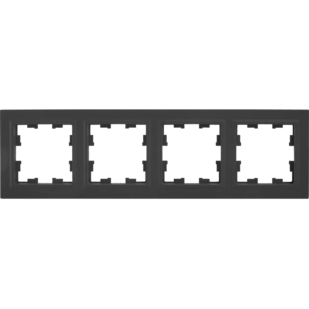 Рамка IEK Brite для 4 розеток в графите - влагозащищенный дизайн 87761343 STLM-1372282