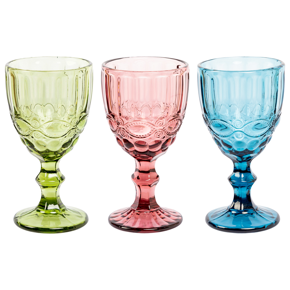 21091724 Комплект бокалов «Дольче» (6 штук, 3 цвета) Object Desire Светский прием 