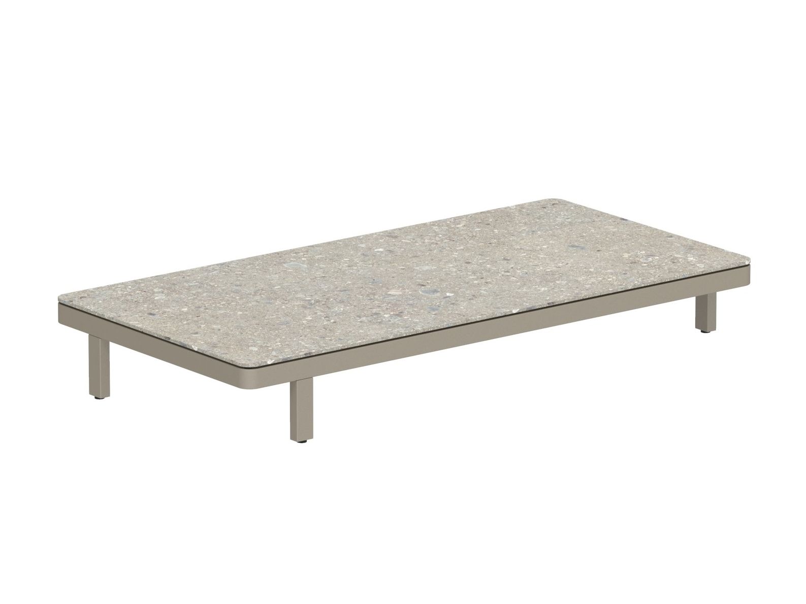 Алюминиевый прямоугольный низкий садовый столик с порошковым покрытием Royal Botania Alura Lounge ARCH-00037854 - Вид №1