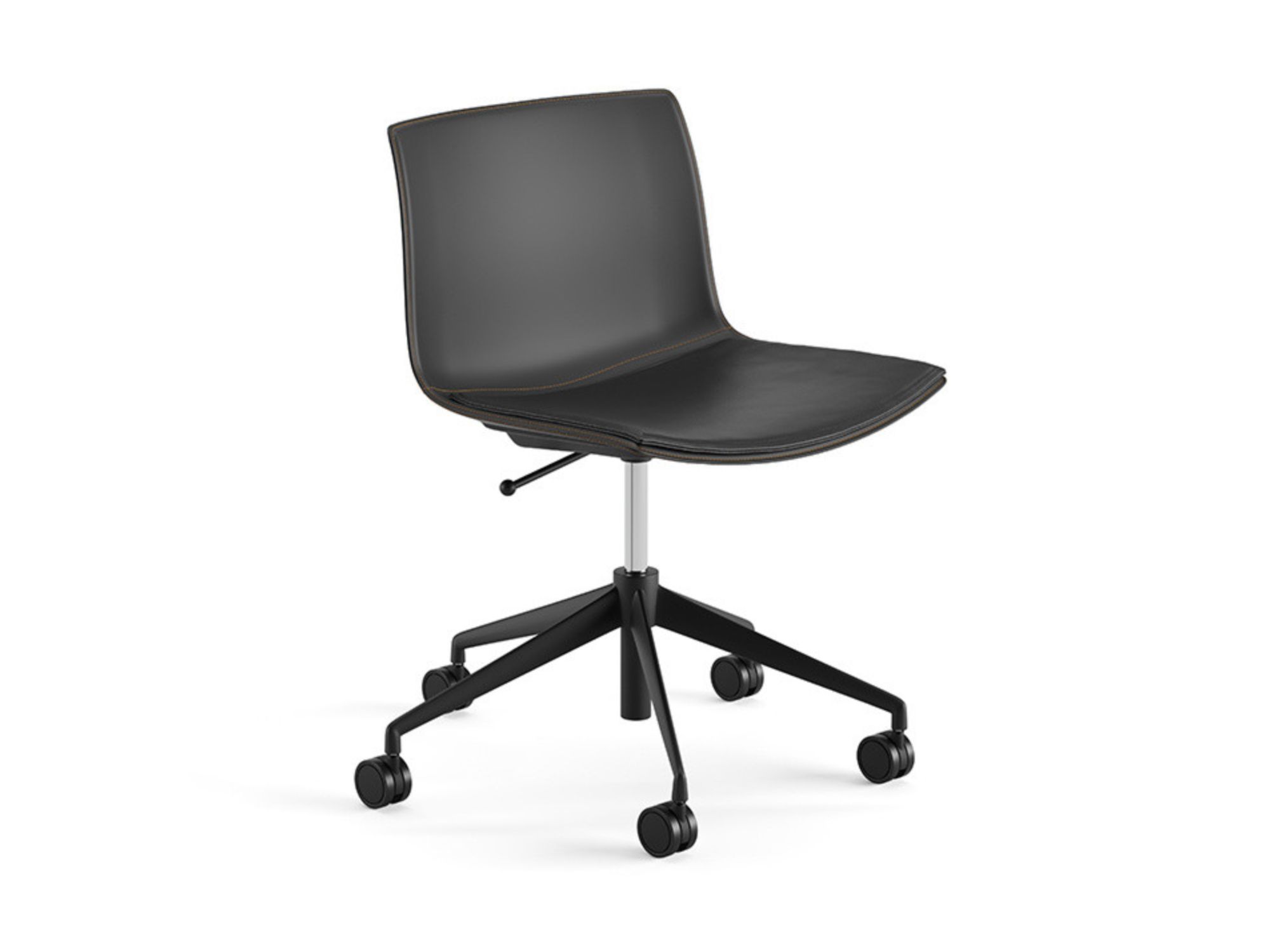 Кожаный стул с колесами Arper Catifa 53 ARCH-00117129 - Вид №2