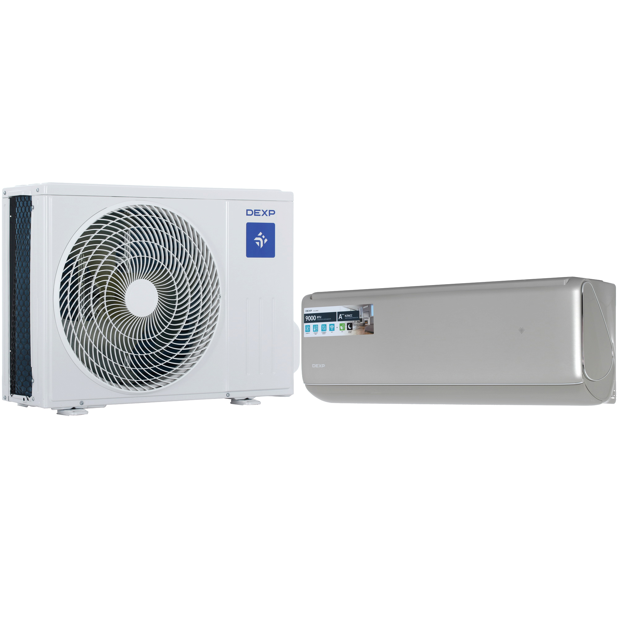 9186329 Кондиционер настенный сплит-система DEXP AC- LU9INV бежевый STDN-0090632