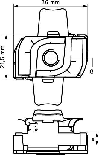 651868008 Монтажные профиля BIS RapidStrut® Монтажные гайки с фиксатором (BUP1000) монтаж в профиле Strut WALRAVEN  - Вид №1