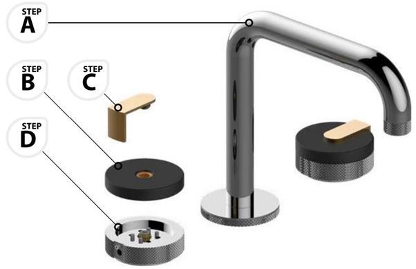 GRAFF Смеситель для раковины на 2 отверстия Mod+ 5572000 - Вид №1