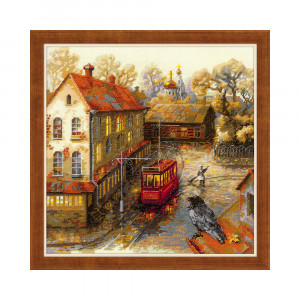 1676 Набор для вышивания Теплая осень 30 х 30 см RIOLIS Сотвори Сама