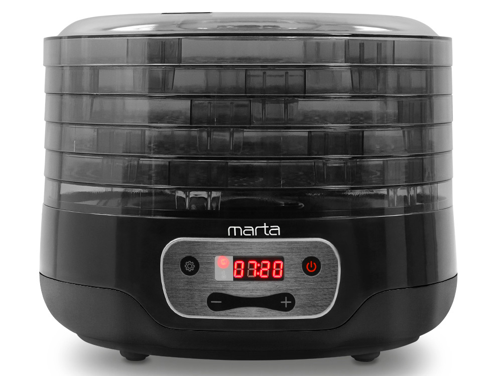 9908457 Сушилка для овощей и фруктов MARTA MFD-505PS черный STDN-0036408 - Вид №1