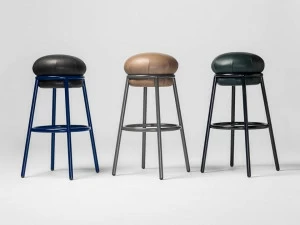 BD Barcelona Design Высокий табурет, обитый кожей Grasso