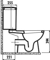 SD310-11CB00E-0000 CORNER Унитаз Creavit Corner - Вид №1